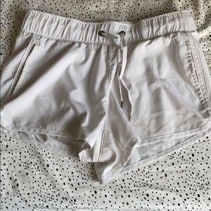 White running shorts